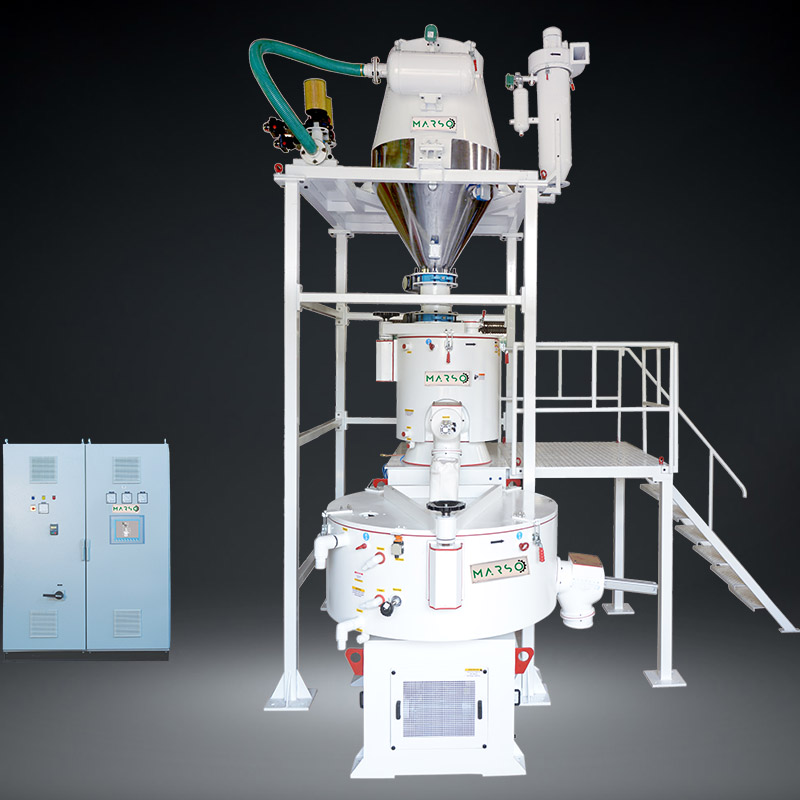 High Speed Heater Cooler Mixer with Automated compounding plant